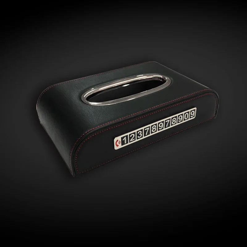 

Multifunction Leather Tissue Box Napkins Container Holder Car Styling Portable Convenient Car Tissue Box Car Accessories