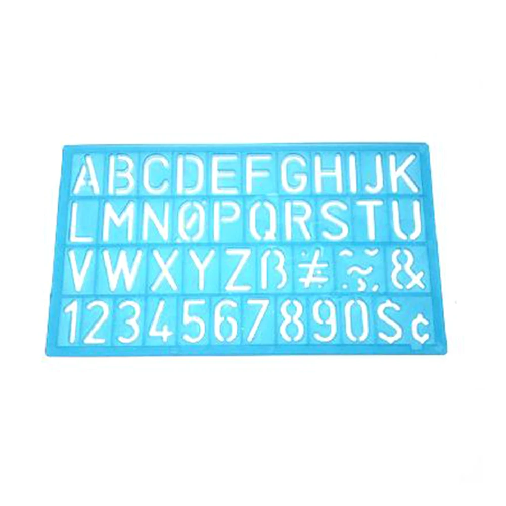 

4PCS/Set Flexible Alphabet Stencil Template Drawing Numbers Letters Drafting Bendable Ruler Guides Multifunctional Craft #15