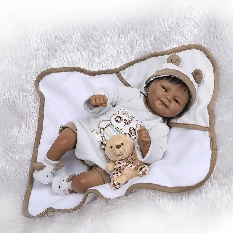 

Lifelike Washable Full Silicone Coverage Simulated Reborn Female Lovely Baby Doll Hot Sale Baby Doll For Children's Gift