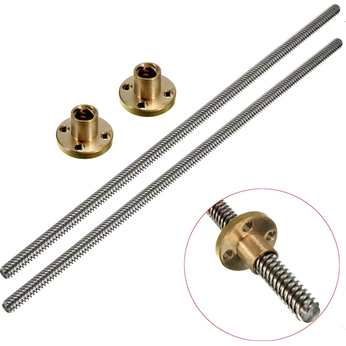 300mm Lead Screw 3D Printer Z Axis Lead Screw 300MM Lead Screw 8mm