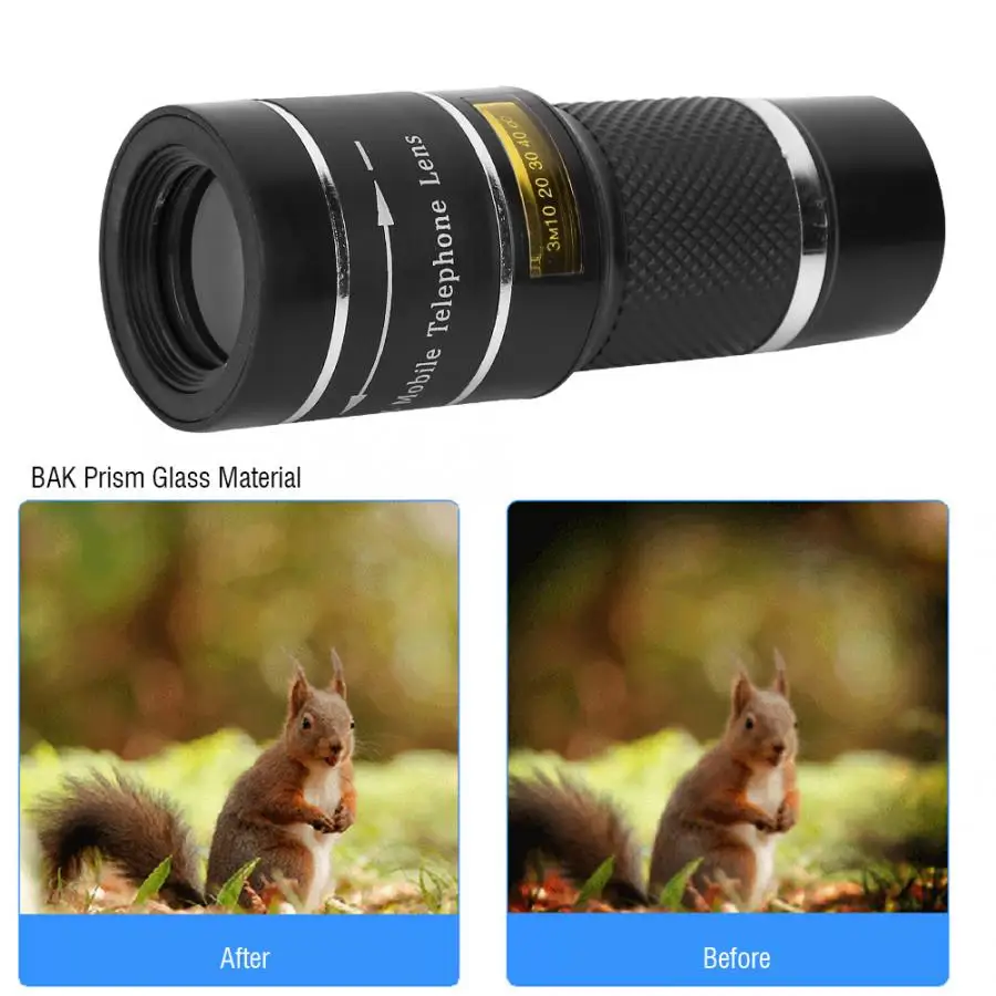 

20X Telephoto Zoom Lens Portable 20X Monocular Telescope for Smartphones APL-20XJJ04 2019