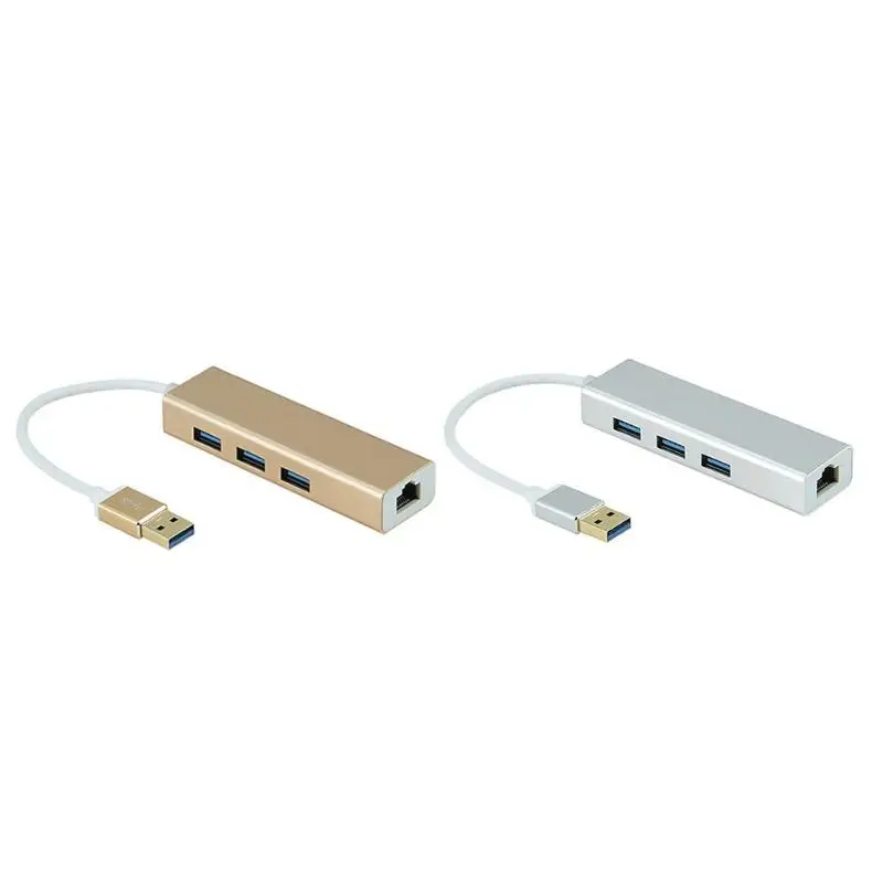 JP-S9J 3 Порты и разъёмы USB 3,0 хаб USB к RJ45 Gigabit Ethernet адаптер проводной сети для Windows, MacOS/PC Аксессуары