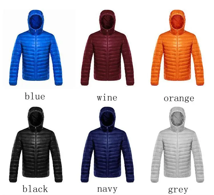 Down Jacket Mens Jacket Bang Down Coat Male Ultra Light Down Jacket Men's Warm Jackets Windbreaker Lightweight Coat Feather Puffer Parka Feather