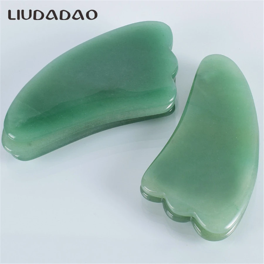 Инструменты GuaSha из натурального камня массажер для лица набор Aventurine Jade Yoni яйца Ben