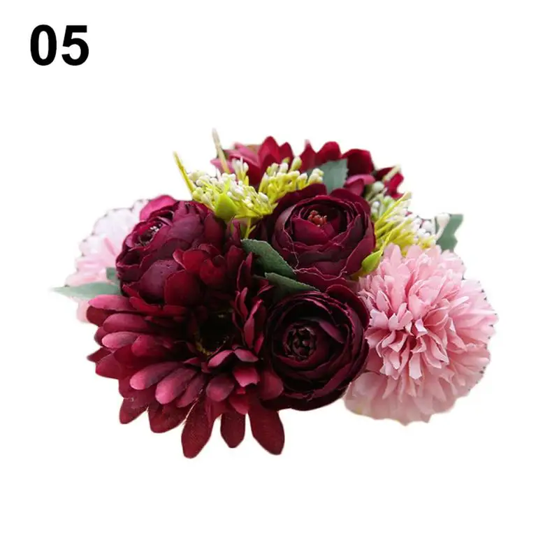 DIY Silk Daisy Artificial Flower High Quality Fake Chrysanthemum Flowers For Home Garden Wedding Decor DIY Silk Daisy Artificial Flower High Quality Fake Chrysanthemum Flowers For Home Garden Wedding Decor