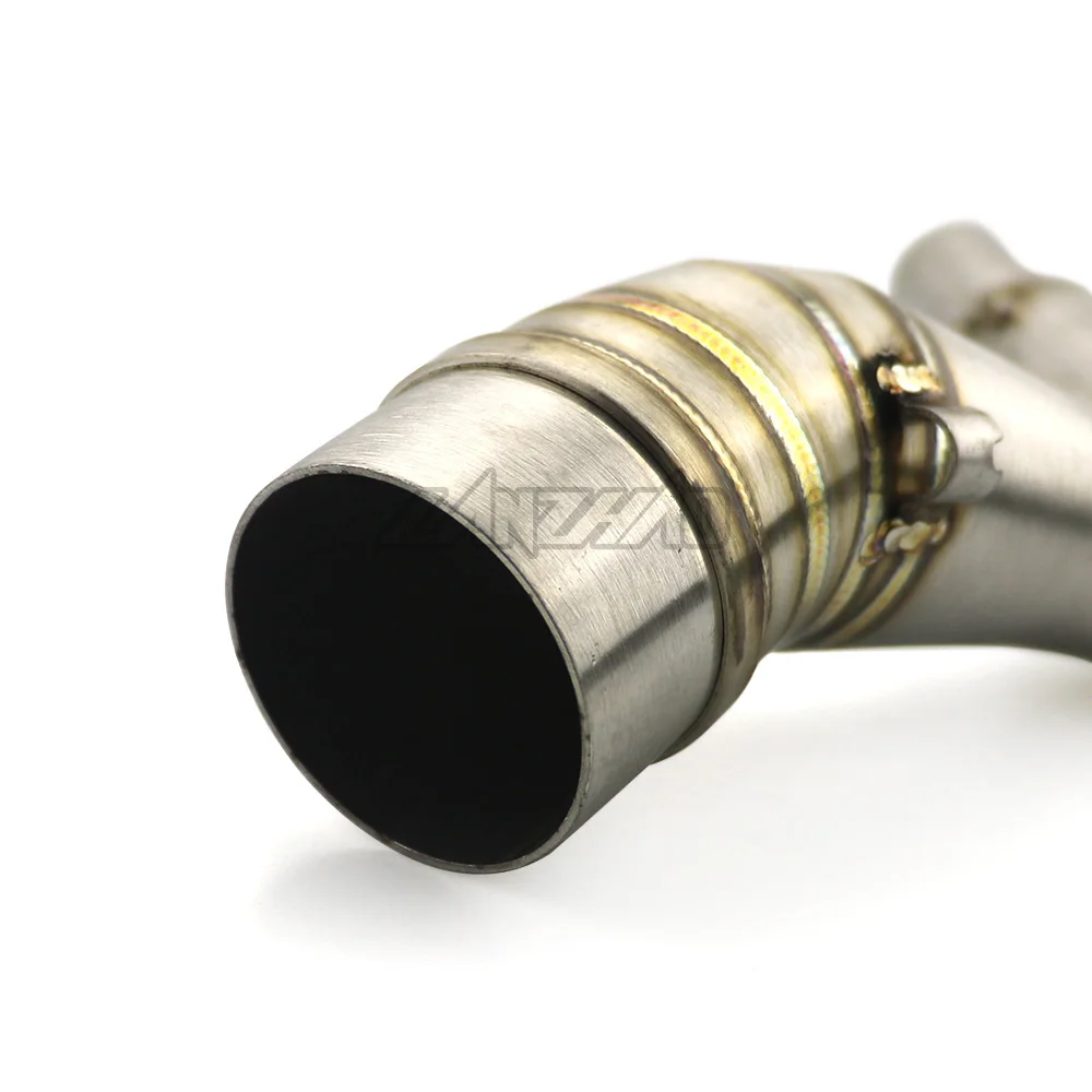 Delantero de la motocicleta de la curva de tubo de Escape de deslizamiento en el tubo de acero inoxidable de conexión para Yamaha NMAX155 2015, 2016, 2017, 2018