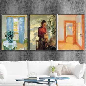 Paintings by Anna Ancher Printed on Canvas 3