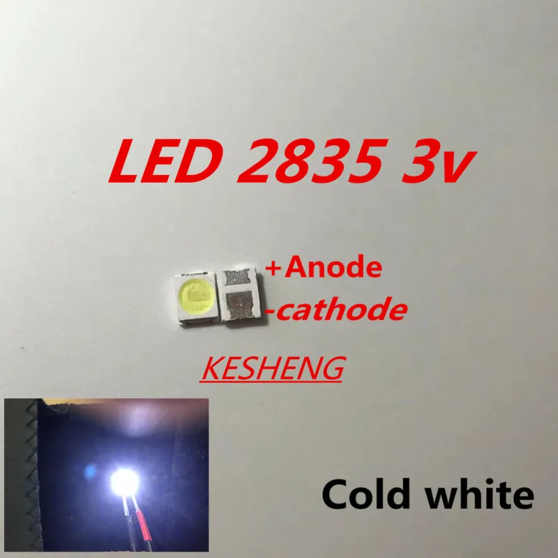 Jufei 1 Вт 2835 3 V SMD светодиодный 3528 88LM bianco Freddo Per La ТВ/ЖК-дисплей подсветка аппликатор 1000 шт