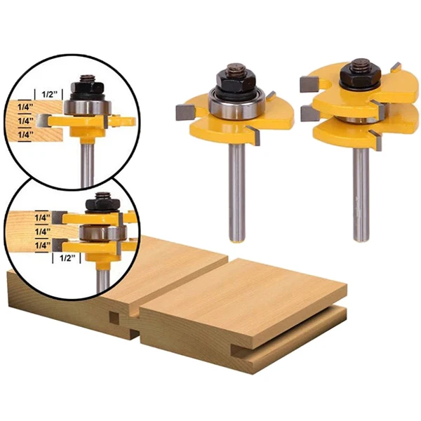 

3 Tooth T Tenon Type Combine Knife Puzzle Knife Floor Knife Carpentry Milling Cutter Woodworking Carving Machine Cutter