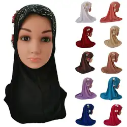 11 Цвета для девочек-мусульманок головные уборы шарф-труба шапка под хиджаб исламский, арабский шапочки под хиджаб турецкий модная шапка
