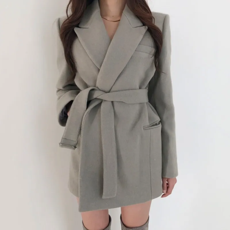 TWOTWINSTYLE 2019 демисезонный Шерсть Женская костюм с длинным рукавом кружево до плюс