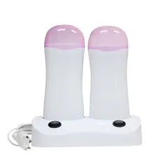 100 г депиляционный нагреватель для воска, Электрический практичный Двухместный безопасный портативный депиляционный воск M3achine, депиляционный нагреватель для женщин