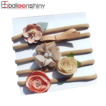 

Balleenshiy 5pcs Baby Girls Headband Set Lovely Infant Bowknot Headwear Gift Children Kids Princess Hair Band Hair Accessories