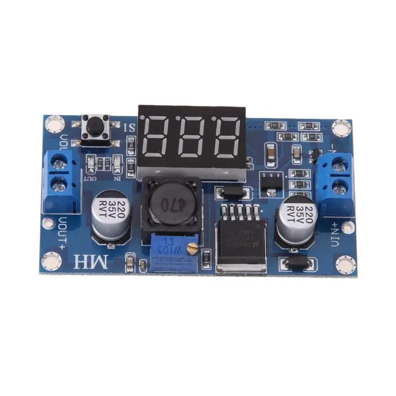 

DC-DC 2.5V~40V 3A 150KHz Digital Boost Step-up Voltage Converter LM2596s 4-40V with Voltmeter Digital Display