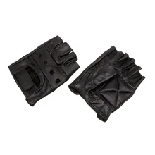 Gants de Fitness en Faux cuir pour hommes, 1 paire, antidérapants, demi-doigt, pour vélo et conduite, livraison gratuite