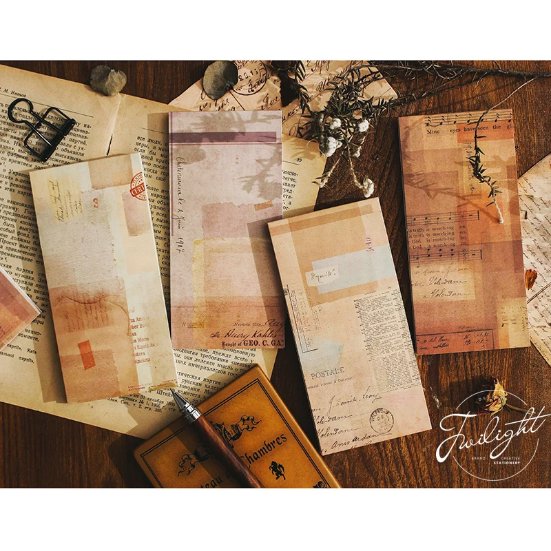 

1pc Retro Story Vintage Paper Notes NotePad Memo Pad Sticky Notes Papelaria School Supply Bookmark Message