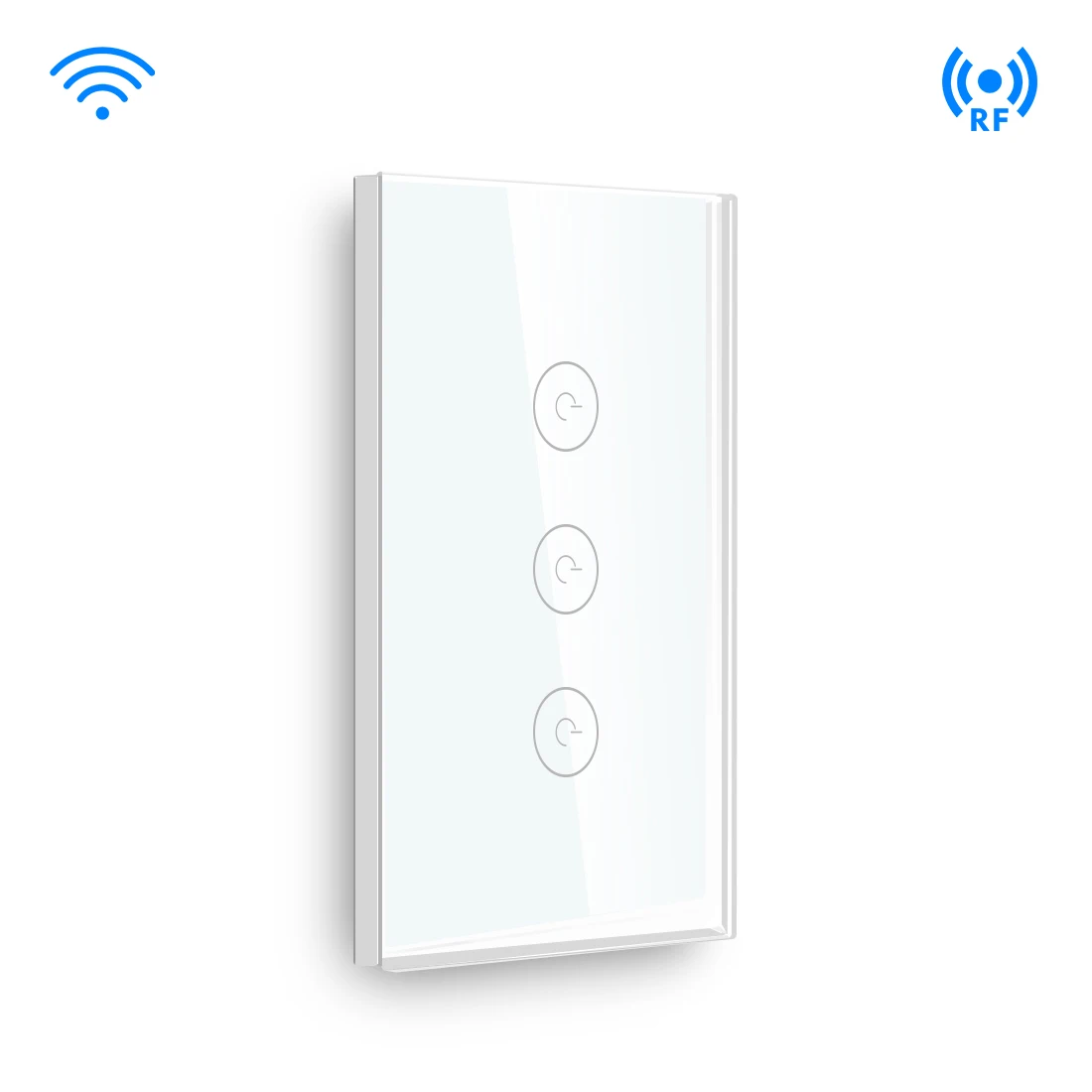 

BSEED Touch Switch Wifi Switch 3 Gang 1 Way 118 Series with remote Smart Switch