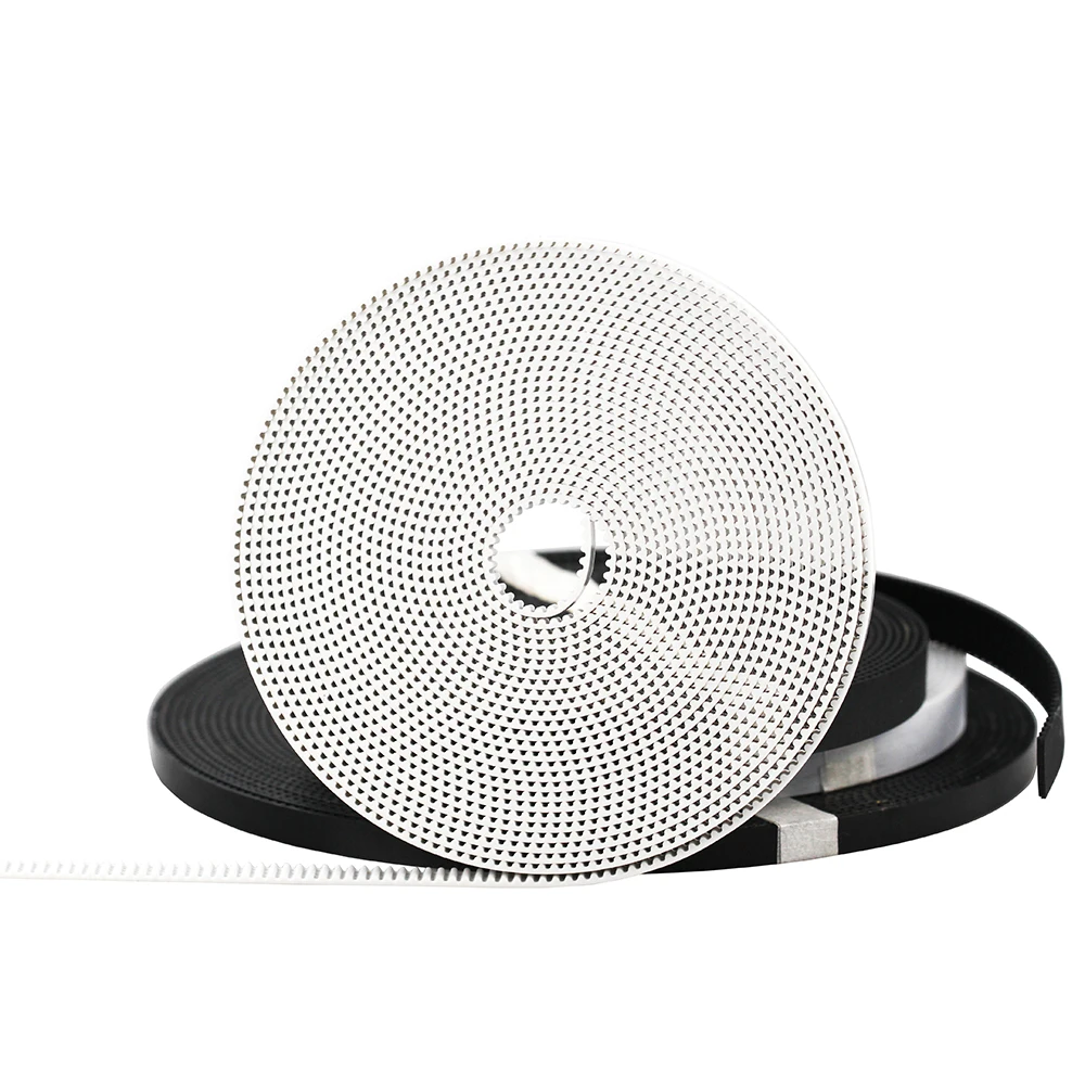 5 متر 10 متر/وحدة PU مع الصلب الأساسية GT2 حزام أبيض وأسود اللون 2GT مؤقت اشتعال 6 ملليمتر العرض 10 متر حزمة ل 3d الطابعة شحن مجاني