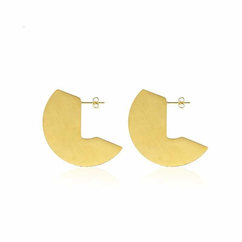 

Rir Stainless Steel Gold Geometry Volkswagen Design Hoop Earrings Vintage Minimalist Women's Jewellery Earrings Gift