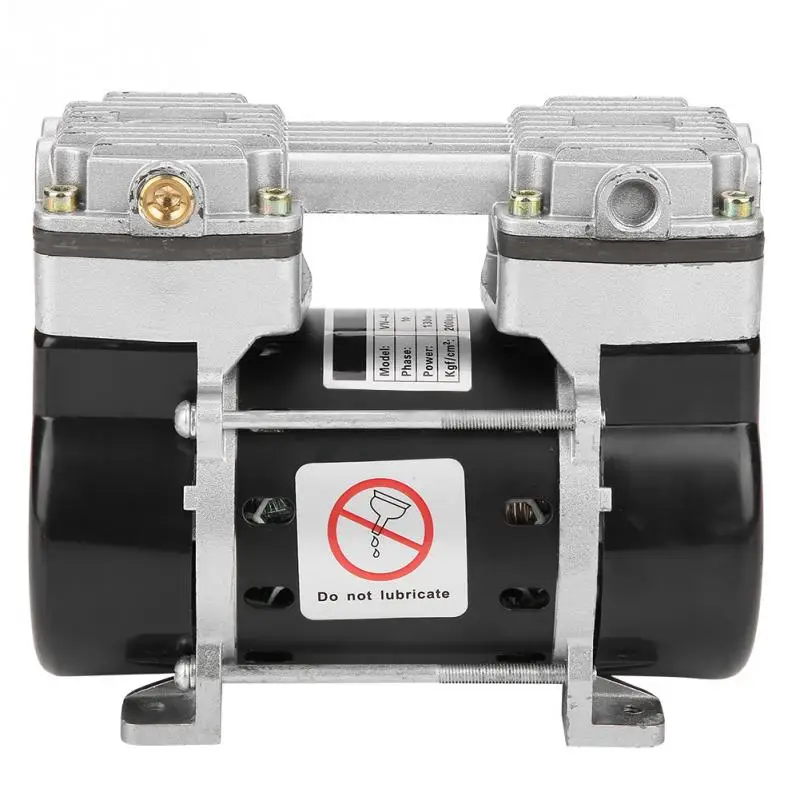 VN 40V Mini безмасляный воздушный компрессор вакуумный встроенный насос глушителя 220