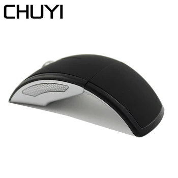 

CHUYI Wireless Mouse 2.4Ghz Foldable Computer Slim Mause Mini USB Optical Arc Travel Mice For Microsoft Laptop PC Desktop