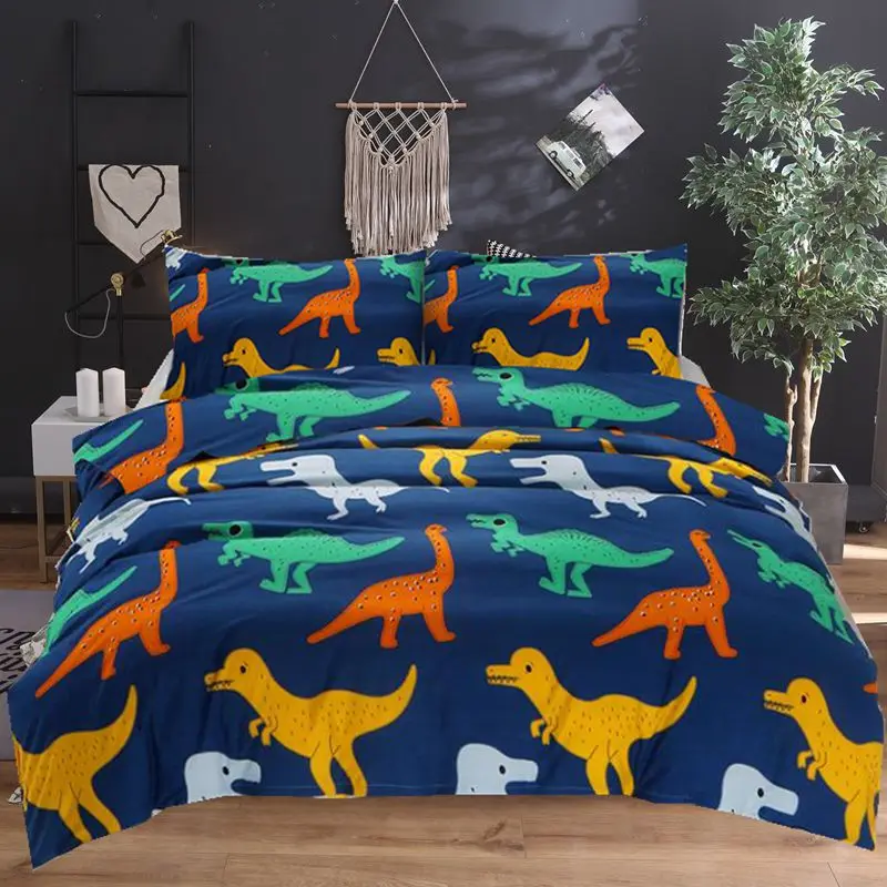 Bedding Duvet Cover Cartoon Animals Bedding Set Duvet Cover Bed Linen Set Flat King Size Bedclothes