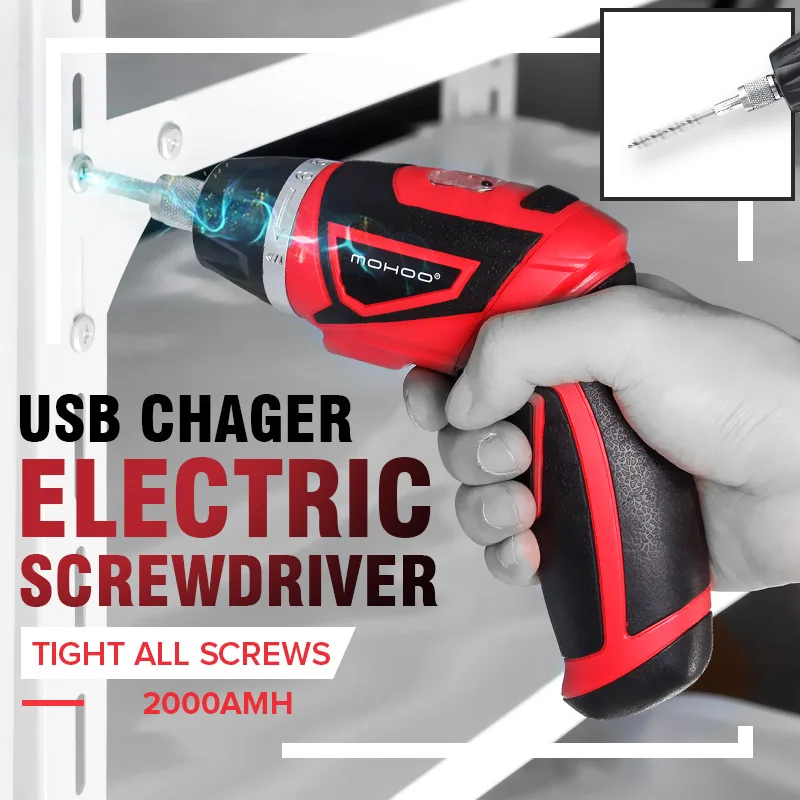 

4NM 3.6V Usb Charge Electric Screwdriver Torque drill wood Screw driver Power tool Sets Multifunctional Electric Screw Driver