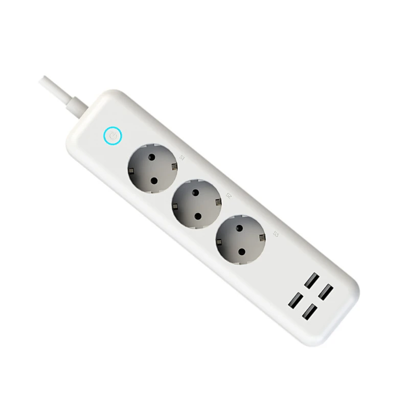 USB Power Strip Smart EU Plug поддержка Amazon Alexa и Google Assistant IFTTT дистанционное управление через