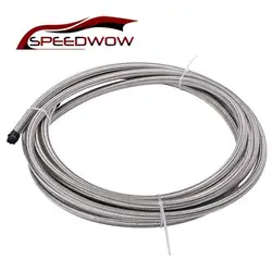 SPEEDWOW двигателя Запчасти AN3 AN4 AN6 AN8 AN10 Нержавеющая сталь Плетеный ptfe тефлоновый Шланг топлива нефтяной бензин тормозной магистрали шланг 3 м