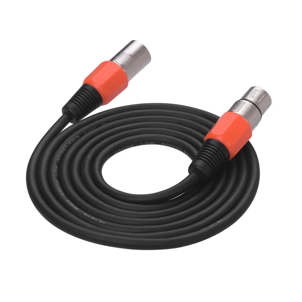 

High Quality 2m/ 6.6ft Audio Cable Cord XLR Male to Female Cable Cord Straight Plugs for Mic Mixing Console Amplifier Equalizer