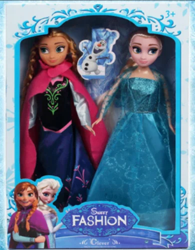 

12x30CM Disney Plush Doll Toys Frozen Elsa&Anna Princess Stuffed Brinquedos Doll Toys For Kids Birthday Gift
