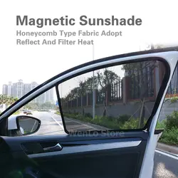 2 предмета магнитный автомобильный Передняя боковая Солнцезащитная шторка для Nissan Qashqai Teana Sylphy Elgrand E52 Автомобильные аксессуары