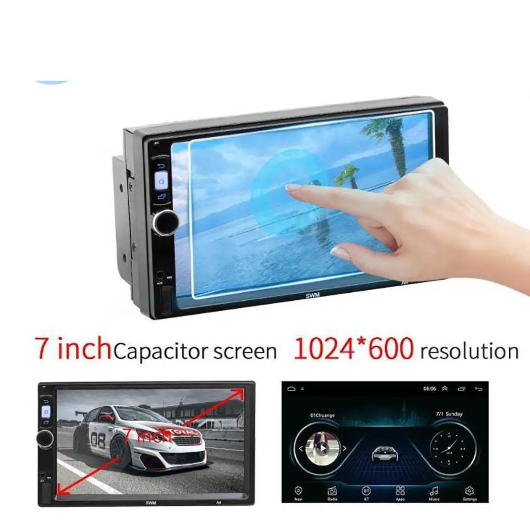 

7" Touch Screen Bluetooth Car MP5 Player 2 Din Android 8.1 Dual USB GPS WIFI FM Radio Car Music Stereo Multimedia Video Player