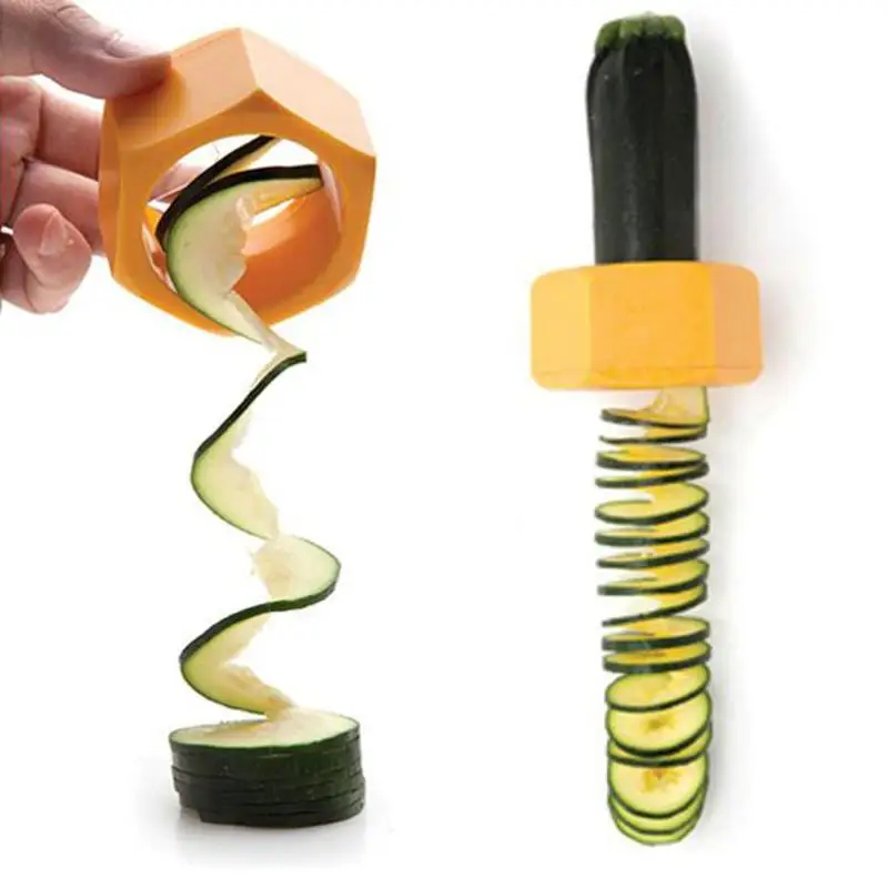 

Cucumber Vegetable Slicer Grater Spiral Blade Cutter Vegetable Fruit Spiral Slicer Salad Tools Zucchini Noodle Spaghetti Maker