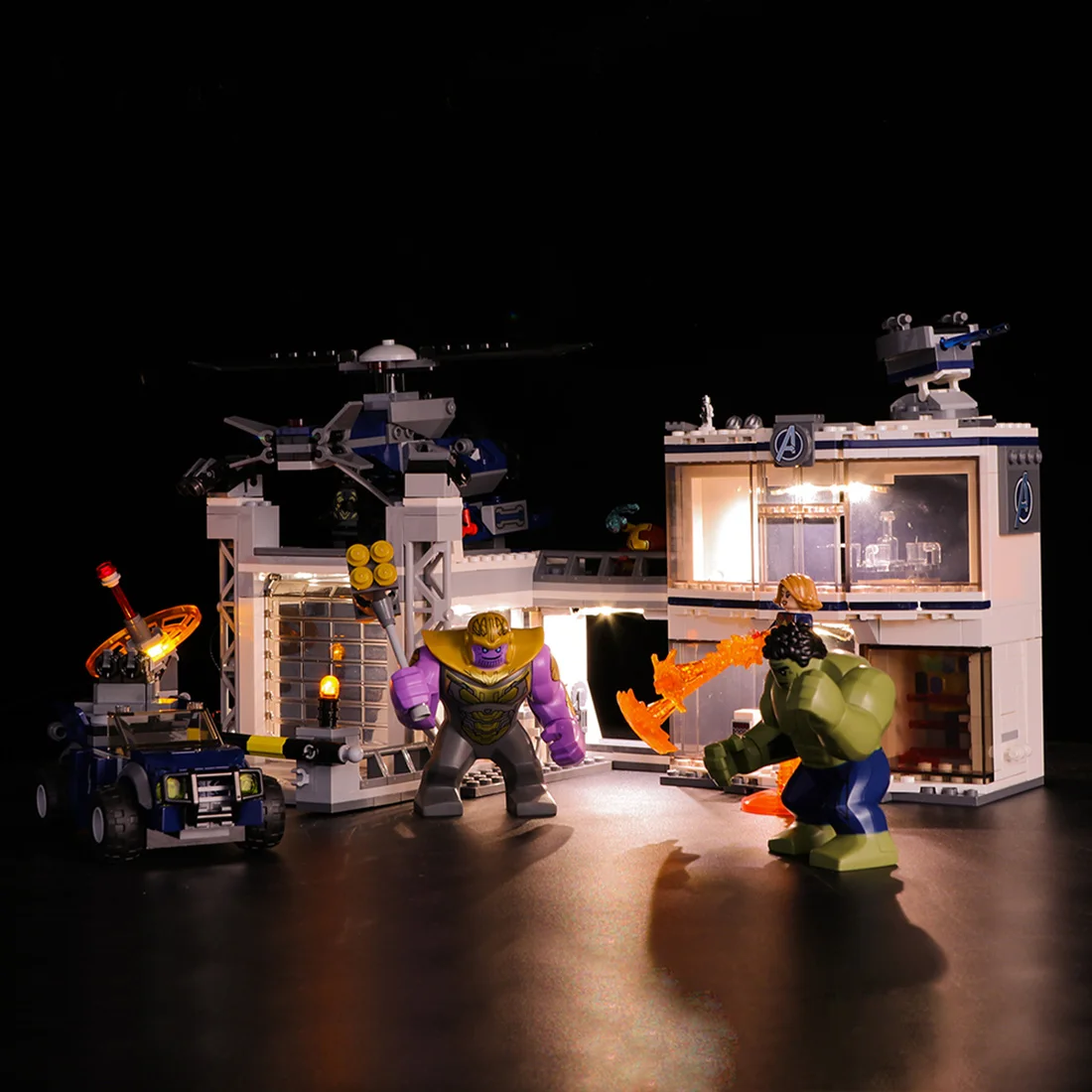 

Vonado USB LED Light Building Block Accessory Modified Kit Bricks Model Toy For Avengers Base Duel 76131 - ( LED Included Only )