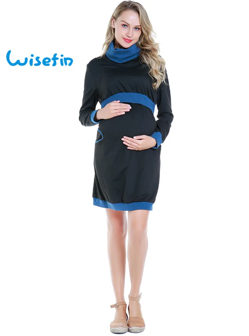 

Casual Maternity Dresses 2019 Summer Women's Long Sleeve Nursing Breastfeeding Clothes Pregnant Women Dresses P30