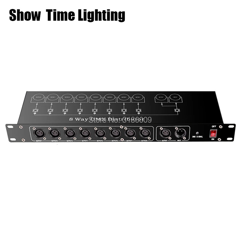 Самое время для сцены светильник контроллер DMX512 сплиттер разделитель усилителя