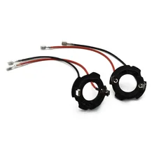2 adet H7 LED far ampulü taban tutucu tutucu far soketi adaptörü için Volkswagen VW Golf 5 için MK5 GTI Jetta