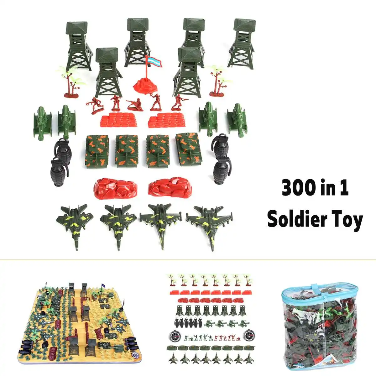  Model sandbox game Military Plastic Toy Army Men Figures & Accessories Playset Kit Gift Model Toy F