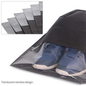 

24Pcs Travel Shoe Bags Waterproof Non-Woven With Rope For Men And Women Large Shoes Storage Pouch Organizers