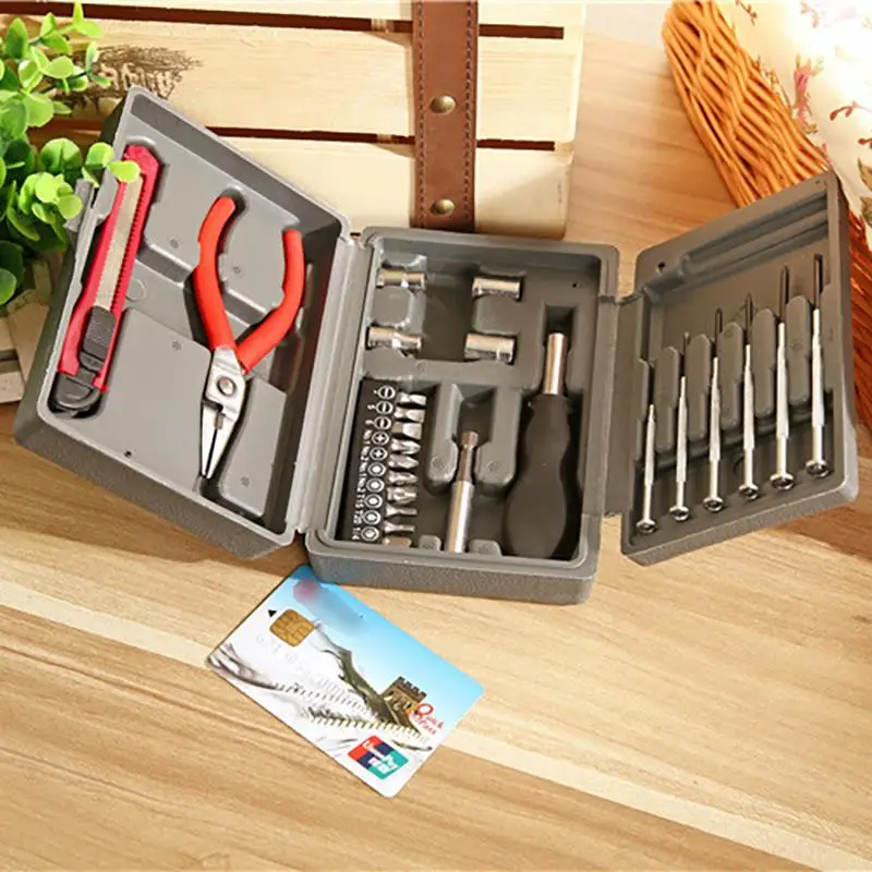 

24 pcs Large And Small Screwdriver Set Multifuntional High Quality Home Tool Box Home Hardware Toolbox Repairing Tool Set
