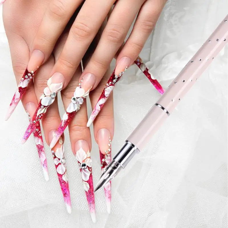 Gel Design Painting Pen Nail Art Brush Set for Salon Manicure DIY Professional Dotting Builder Tool | Красота и здоровье