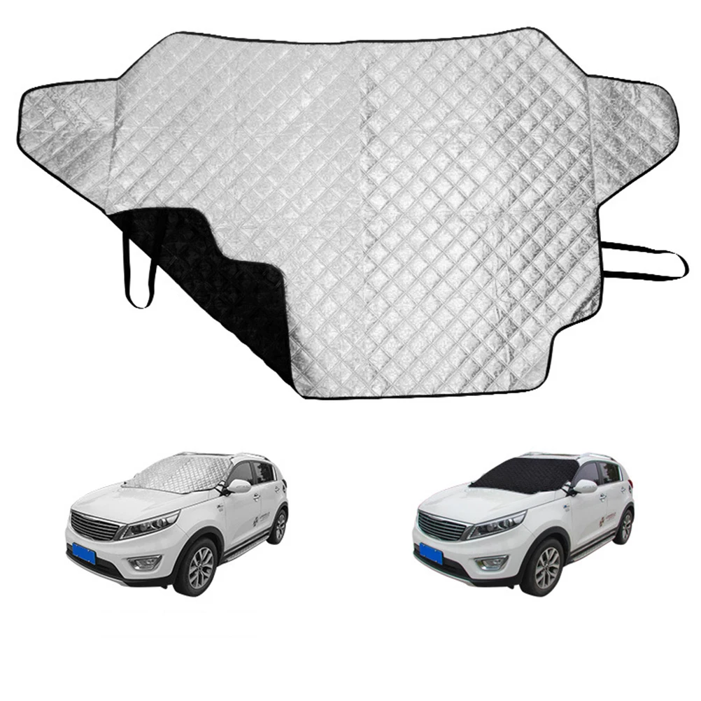 1 шт. чехол для лобового стекла автомобиля 145x111 см Солнцезащитный Магнитный