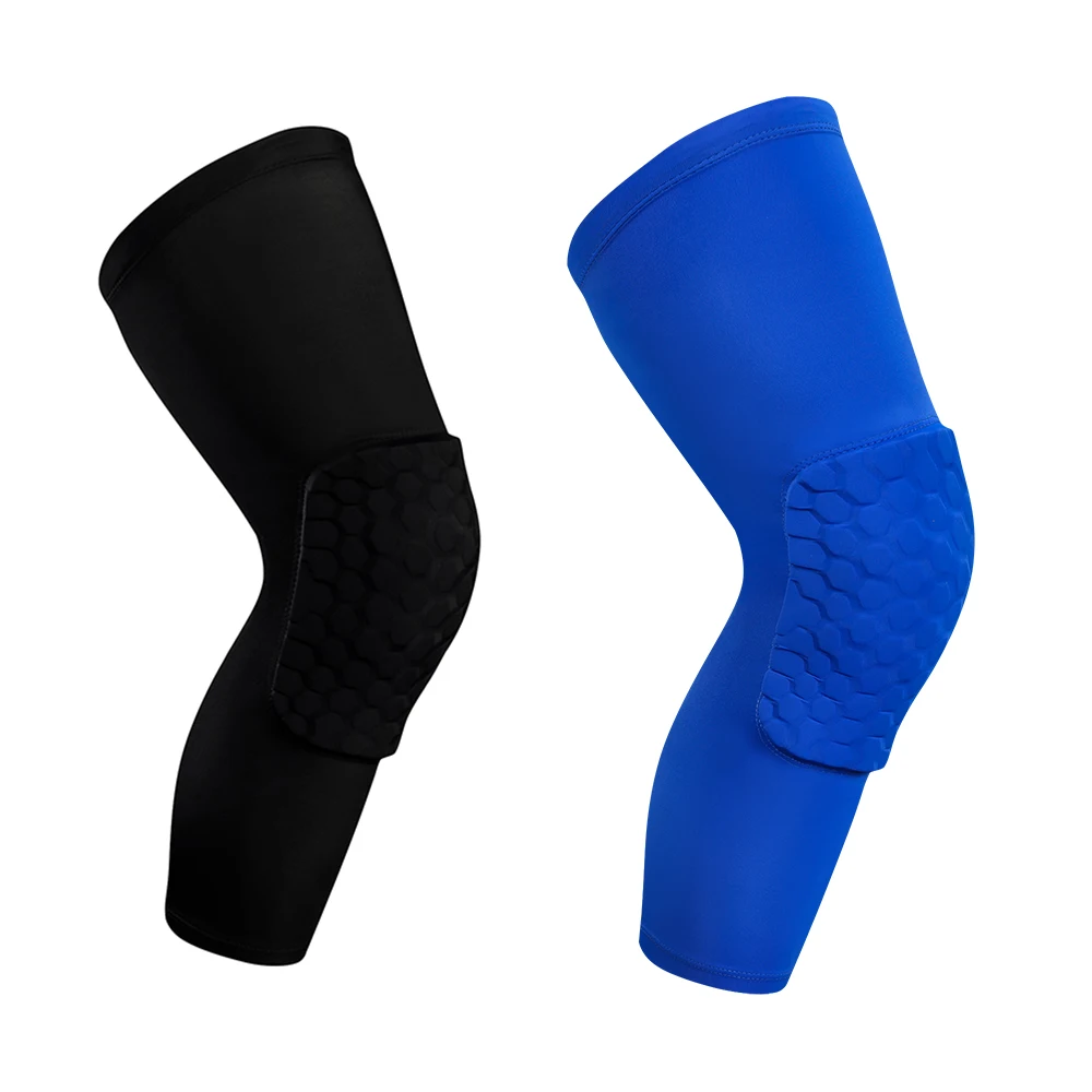 

1pcs Sports Safety Knee Pads Breathable Honeycomb Football Basketball Running Knee Support Pad Brace Leg Sleeve Calf Compression