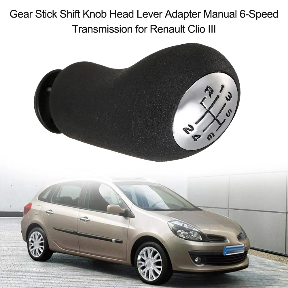 Gear Stick Shift Knob Head Lever Adapter Manual 6 Speed Transmission