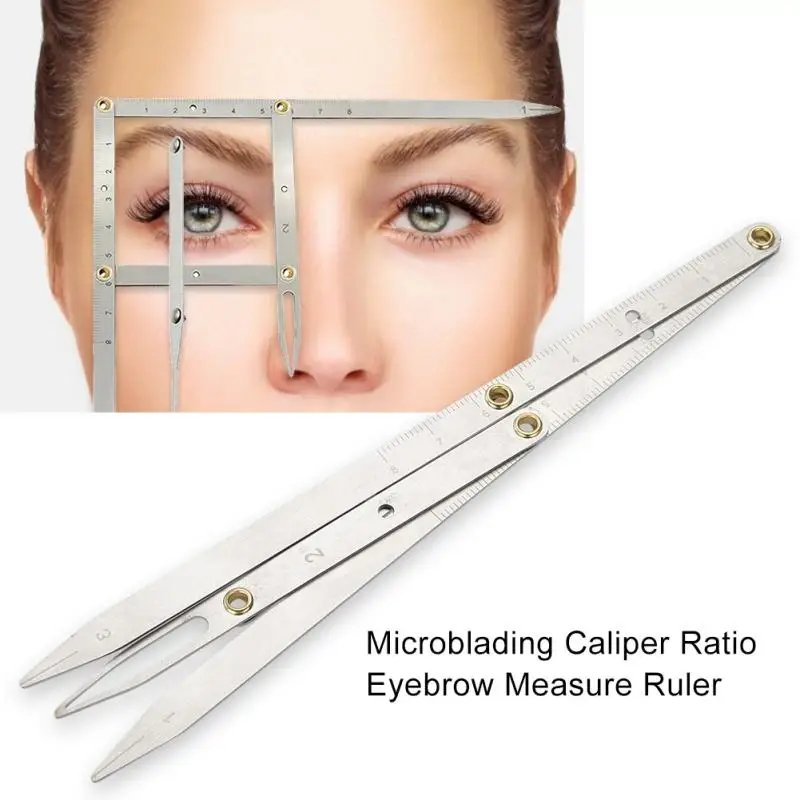 

Permanet Makeup Ruler Measure Microblading ruler eyebrow shaping Makeup Tattoo Shaping Stencil Measuring Grooming Tool