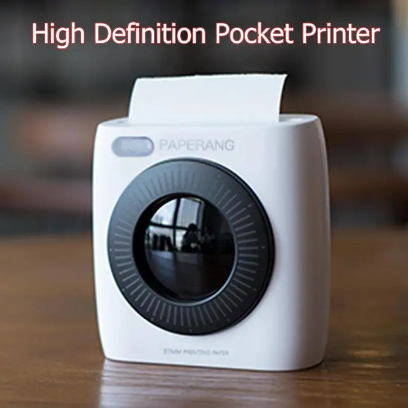 

Portable paperang p2 Pocket mini Bluetooth Printer Phone Photo Wireless Connection HD Thermal Label Printer 1000mAh Battery new