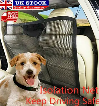 

Car Pet Barrier Mesh Dog Car Safety Travel Isolation Net Vehicle Van Back Seat