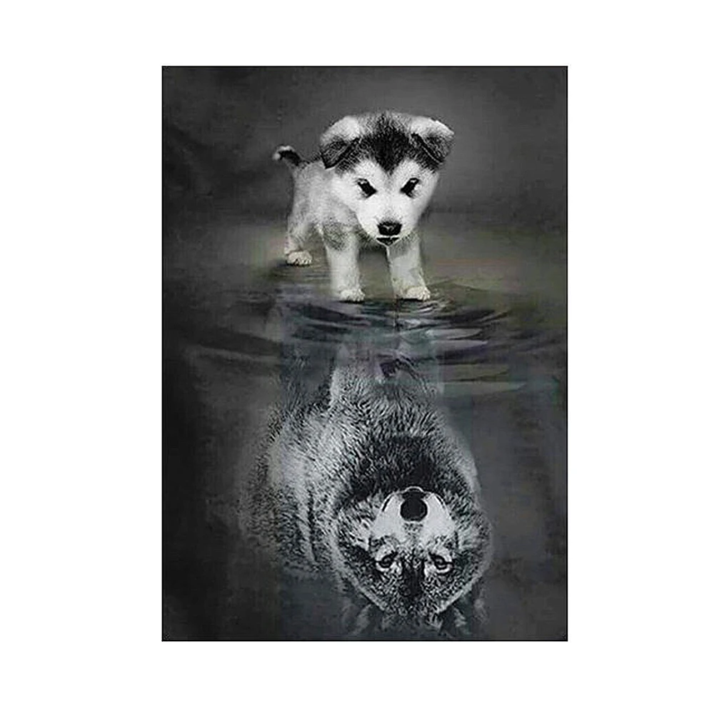 

DIY 5D Diamond Painting Cross Stitch Square Mosaic Diamond Embroidery Cats Tigers Angel Eagle Needlework Patterns