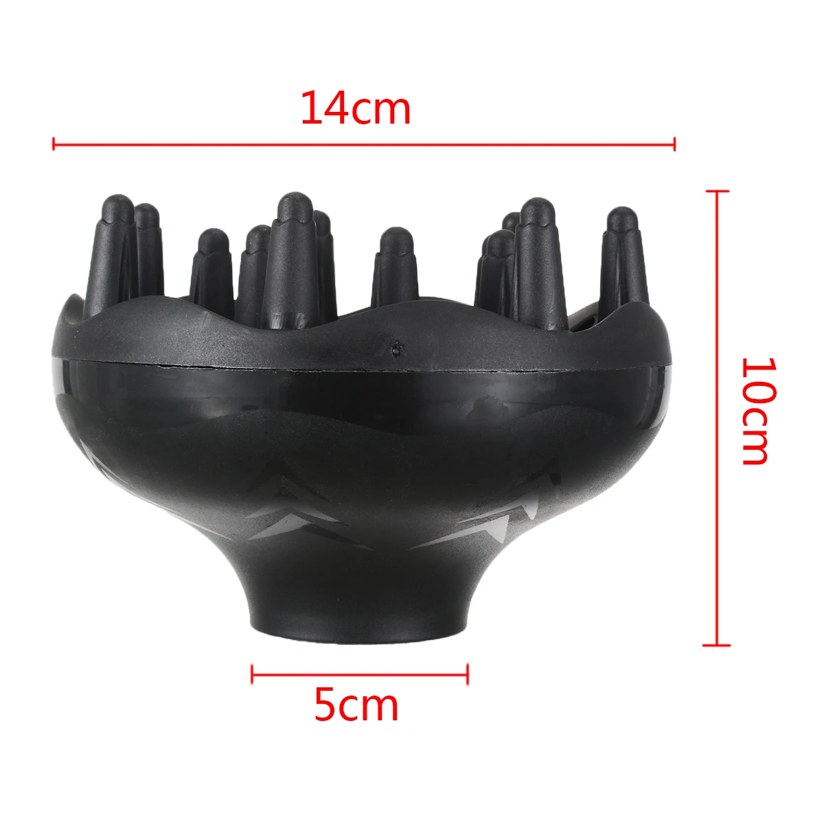 Online 1 PC Hitam Universal Rambut Diffuser Rambut Keriting Alat Profesional Rambut Pengering Diffuser Blower Salon Styling Alat